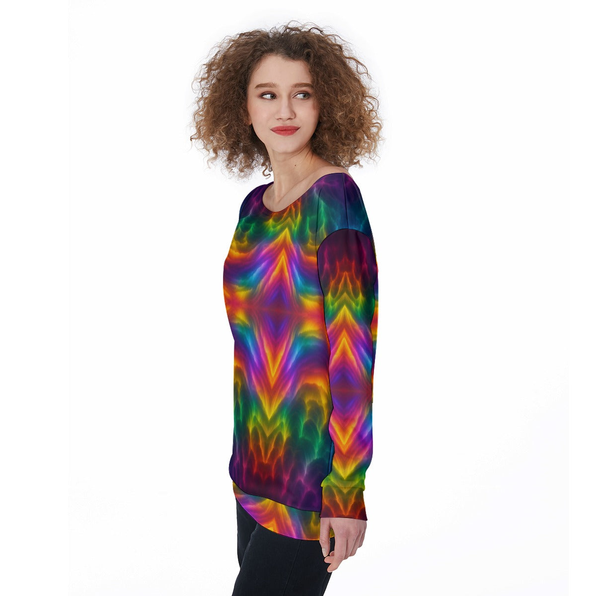 Women's Off-Shoulder Sweatshirt