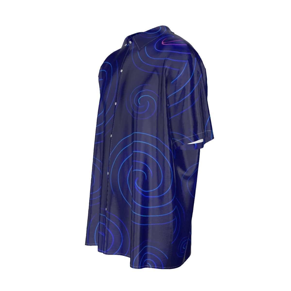 Men's Imitation Silk Short-Sleeved Shirt