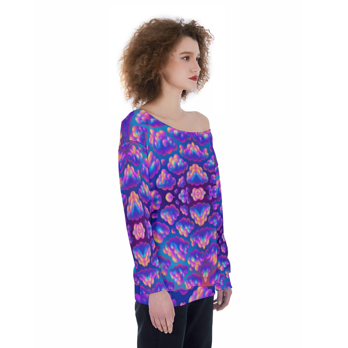 Women's Off-Shoulder Sweatshirt