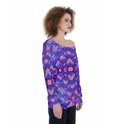 Women's Off-Shoulder Sweatshirt