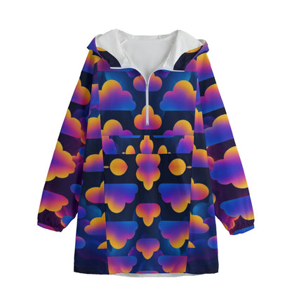 Unisex Windbreaker Long Jacket