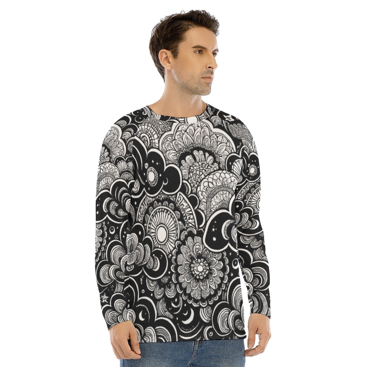 Men's Long Sleeve T-shirt With Raglan Sleeve