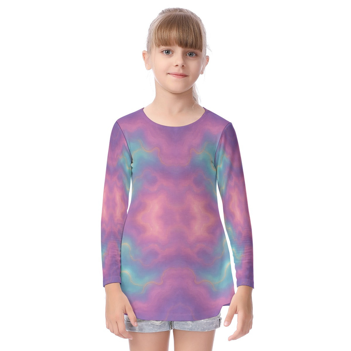 Unisex Kid's Long Sleeve O-neck T-shirt