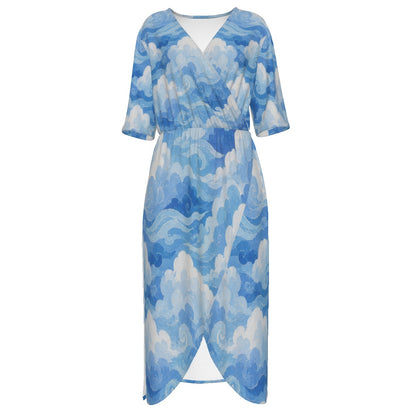 Women's Short Sleeve V-neck Dress by O’Nimbus