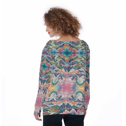 Women's Off-Shoulder Sweatshirt