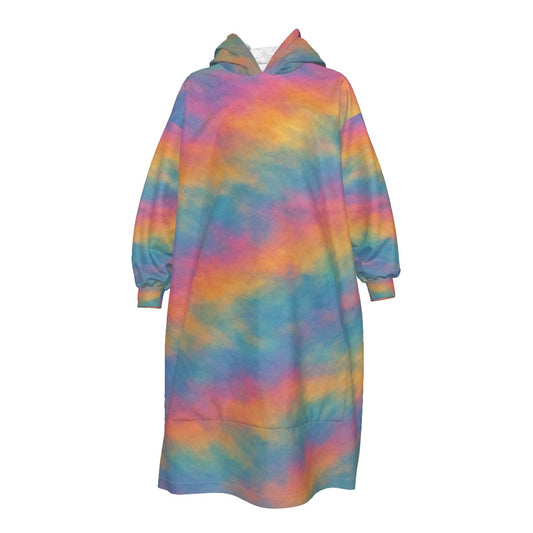 Unisex Kid's Sherpa Fleece Mid-Length Hoodie Blanket