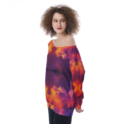 Women's Off-Shoulder Sweatshirt