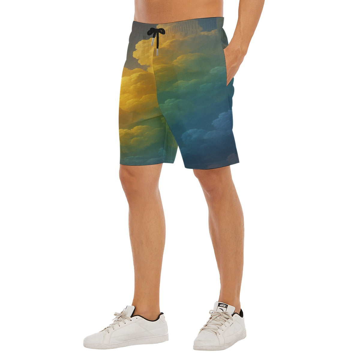 Men's Beach Shorts With Elastic Waist