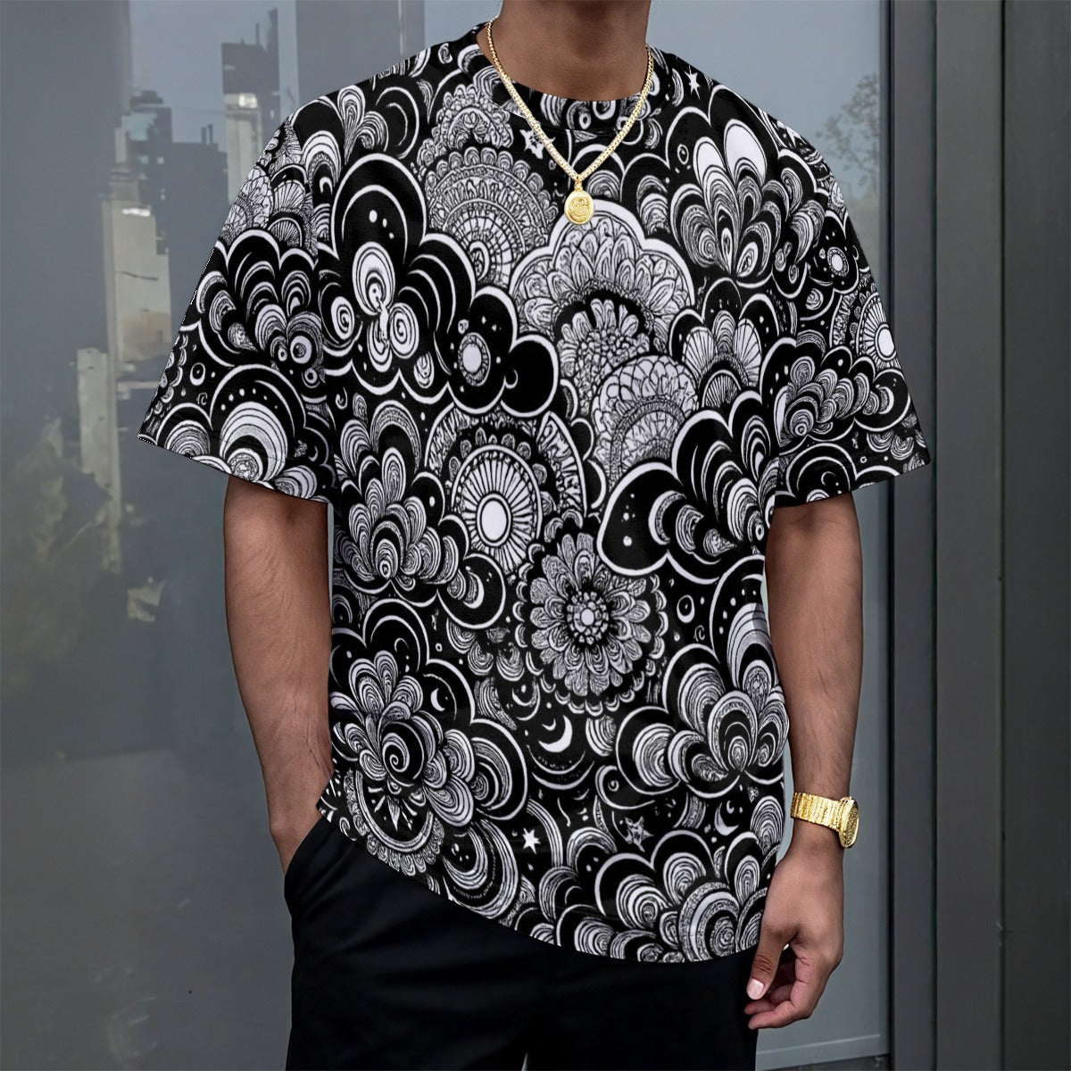 Unisex Drop-shoulder T-shirt|180GSM