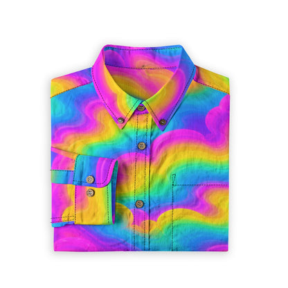 Men's Casual Lapel Long Sleeve Shirt|125GSM Cotton
