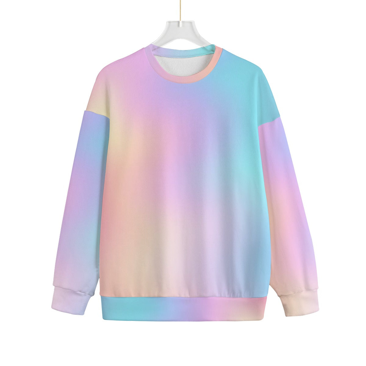 Unisex Drop-shoulder Knitted Fleece Sweater - view 1