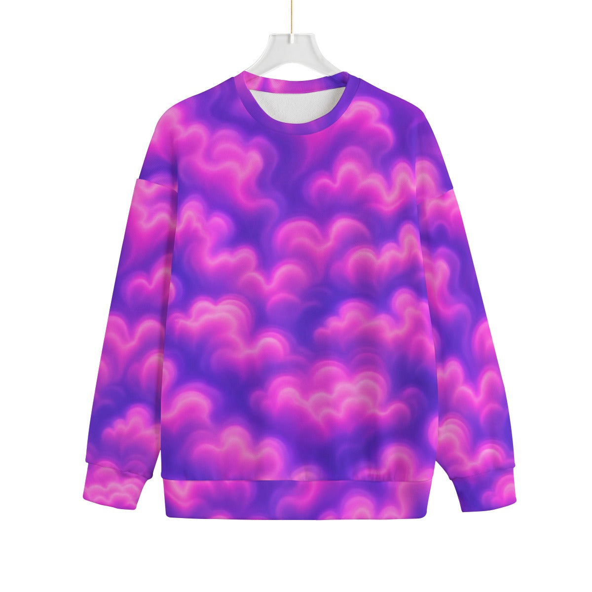 Unisex Drop-shoulder Knitted Fleece Sweater - view 1