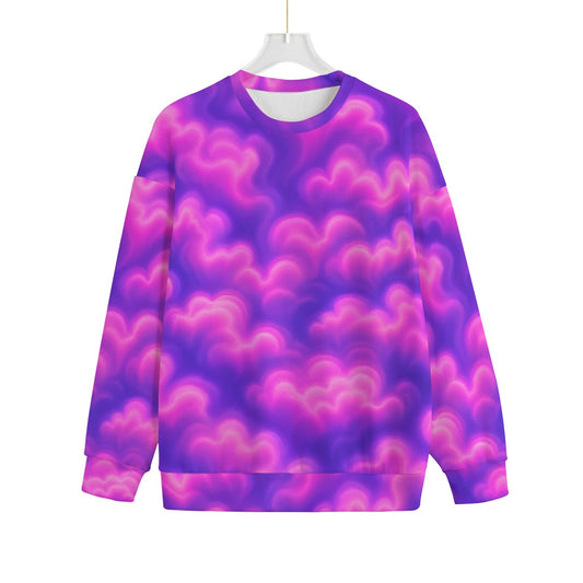 Unisex Drop-shoulder Knitted Fleece Sweater - view 1
