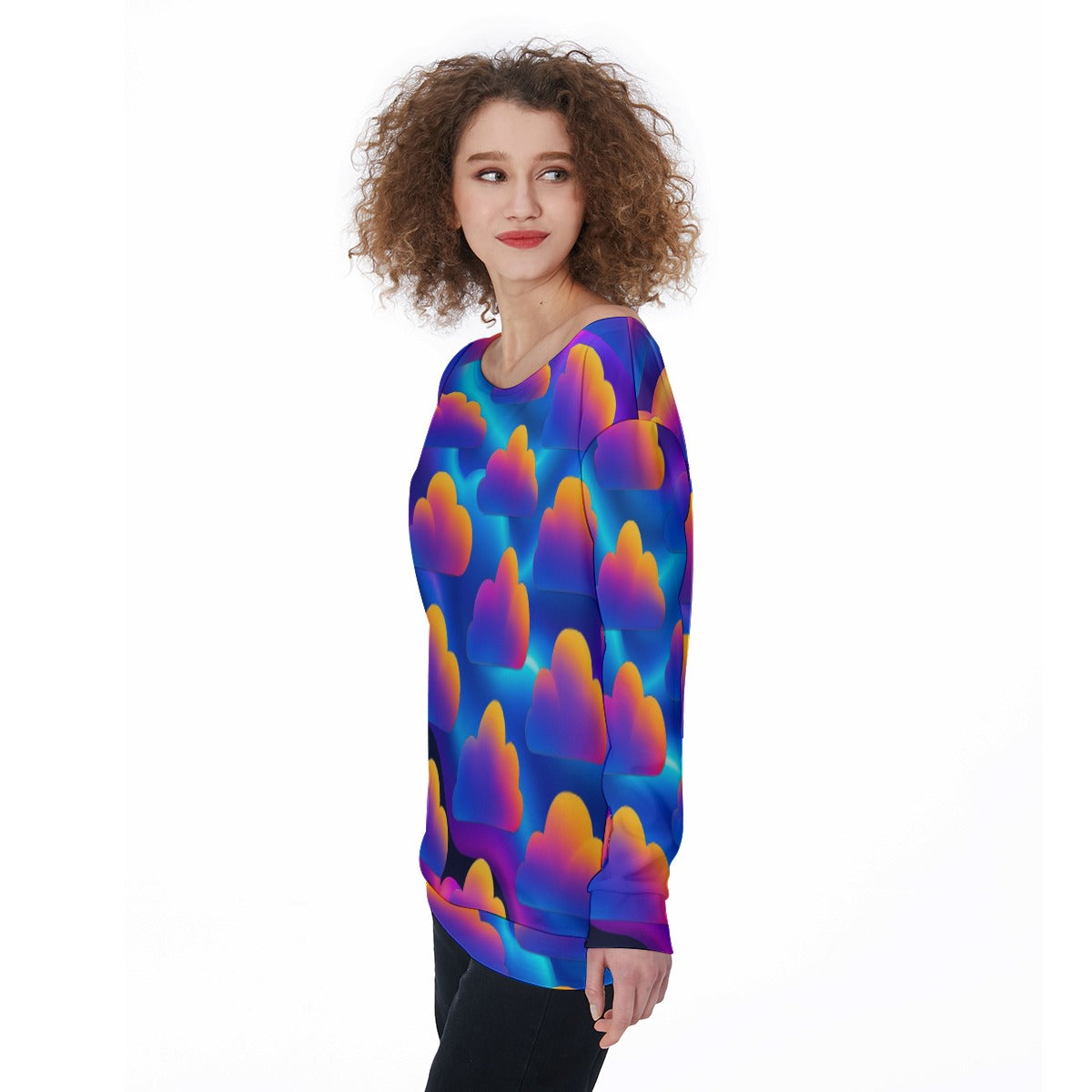 Women's Off-Shoulder Sweatshirt
