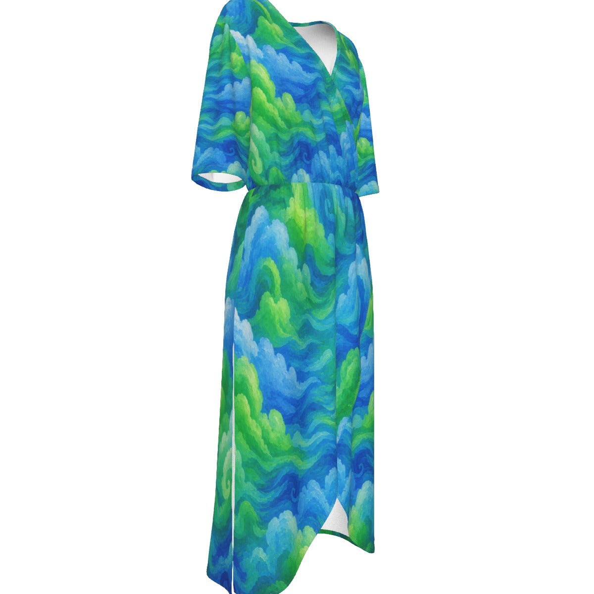Women's Short Sleeve V-neck Dress by O’Nimbus – view 4