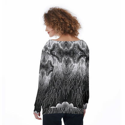 Women's Off-Shoulder Sweatshirt