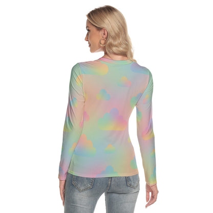 Women's V-Neck Long Sleeves T-Shirt