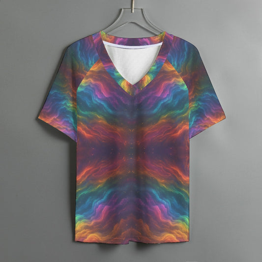 Women's V-neck T-shirt With Short Sleeve