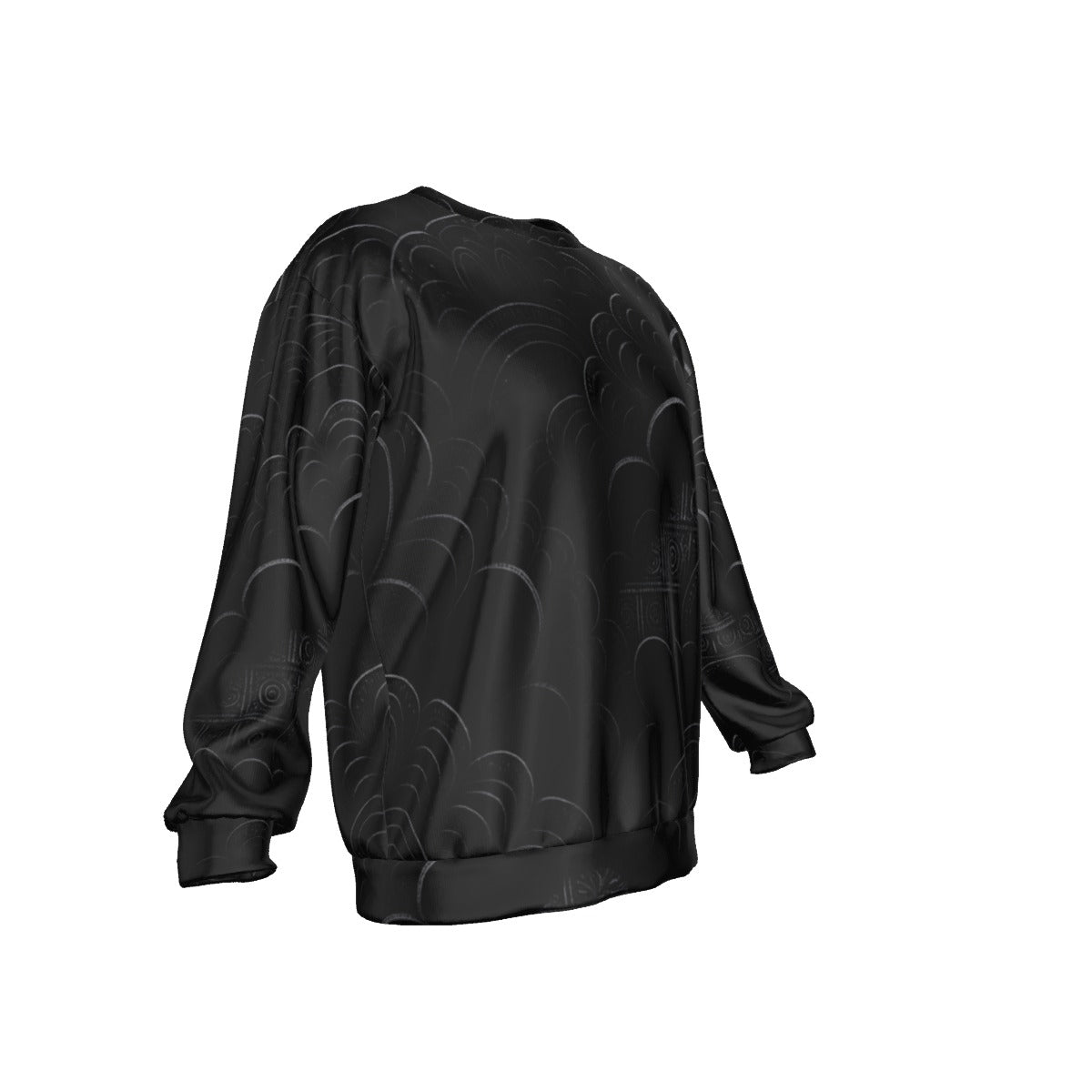 Men's Drop Shoulder Round Neck Long-Sleeved Sweatshirt