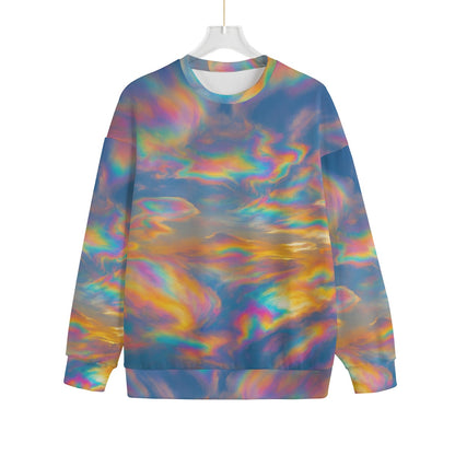 Unisex Drop-shoulder Knitted Fleece Sweater - view 1
