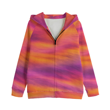 Unisex Kid's Zip Up Raglan Sleeve Hoodie | 310GSM Cotton