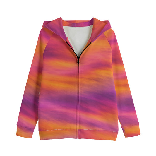 Unisex Kid's Zip Up Raglan Sleeve Hoodie | 310GSM Cotton