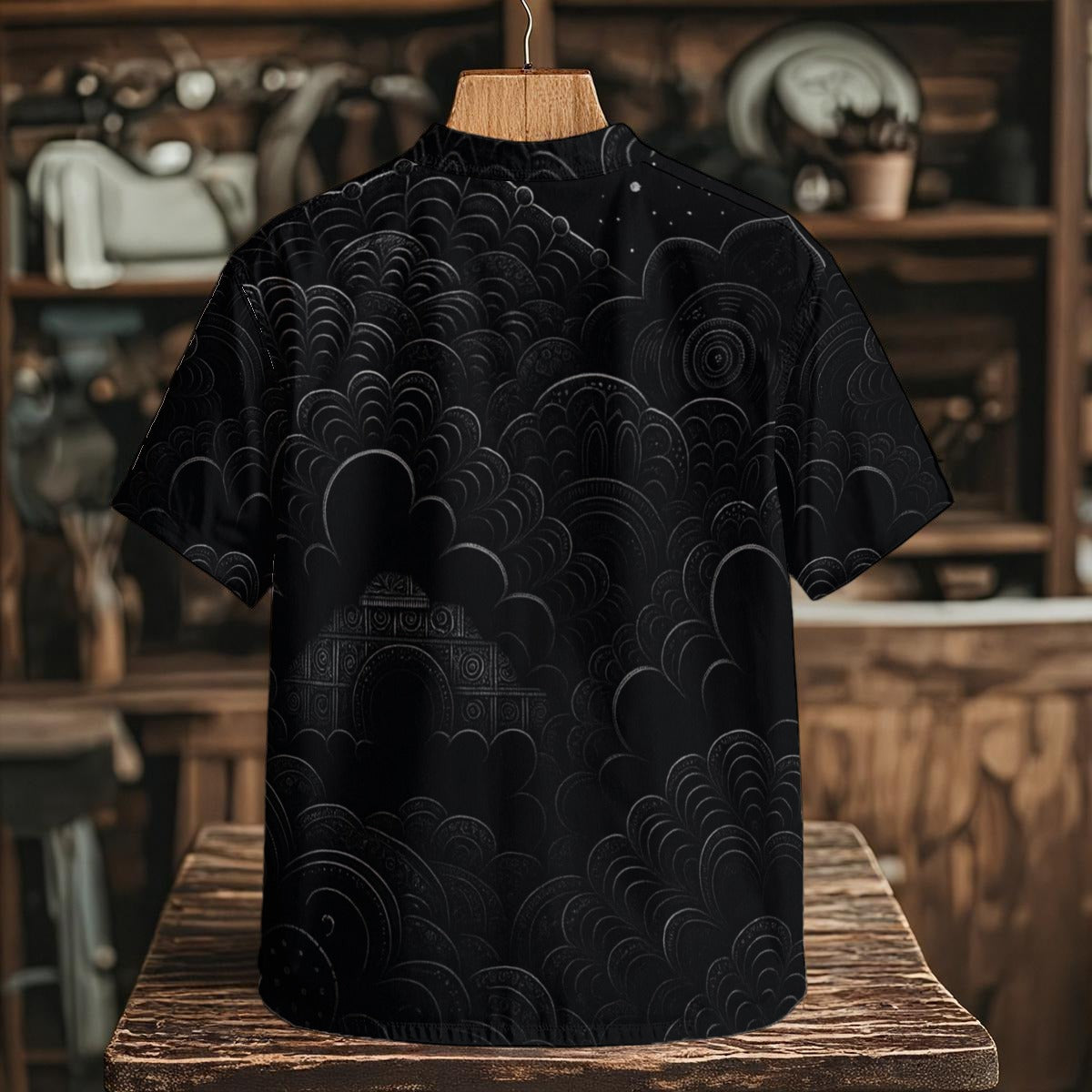 Men's Henley Shirt With Chest Pocket