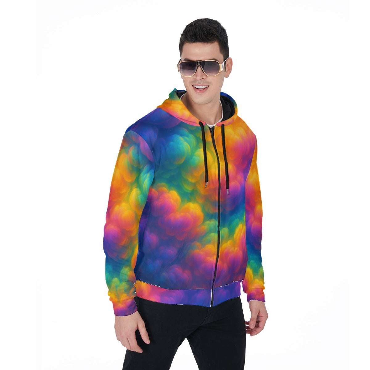 Unisex Zip Up Hoodie With Pocket