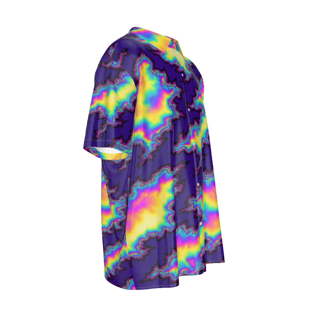 Men's Imitation Silk Short-Sleeved Shirt