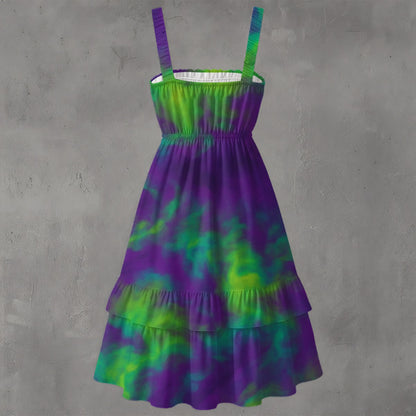 Unisex Women‘s Ruffle Hem Dress