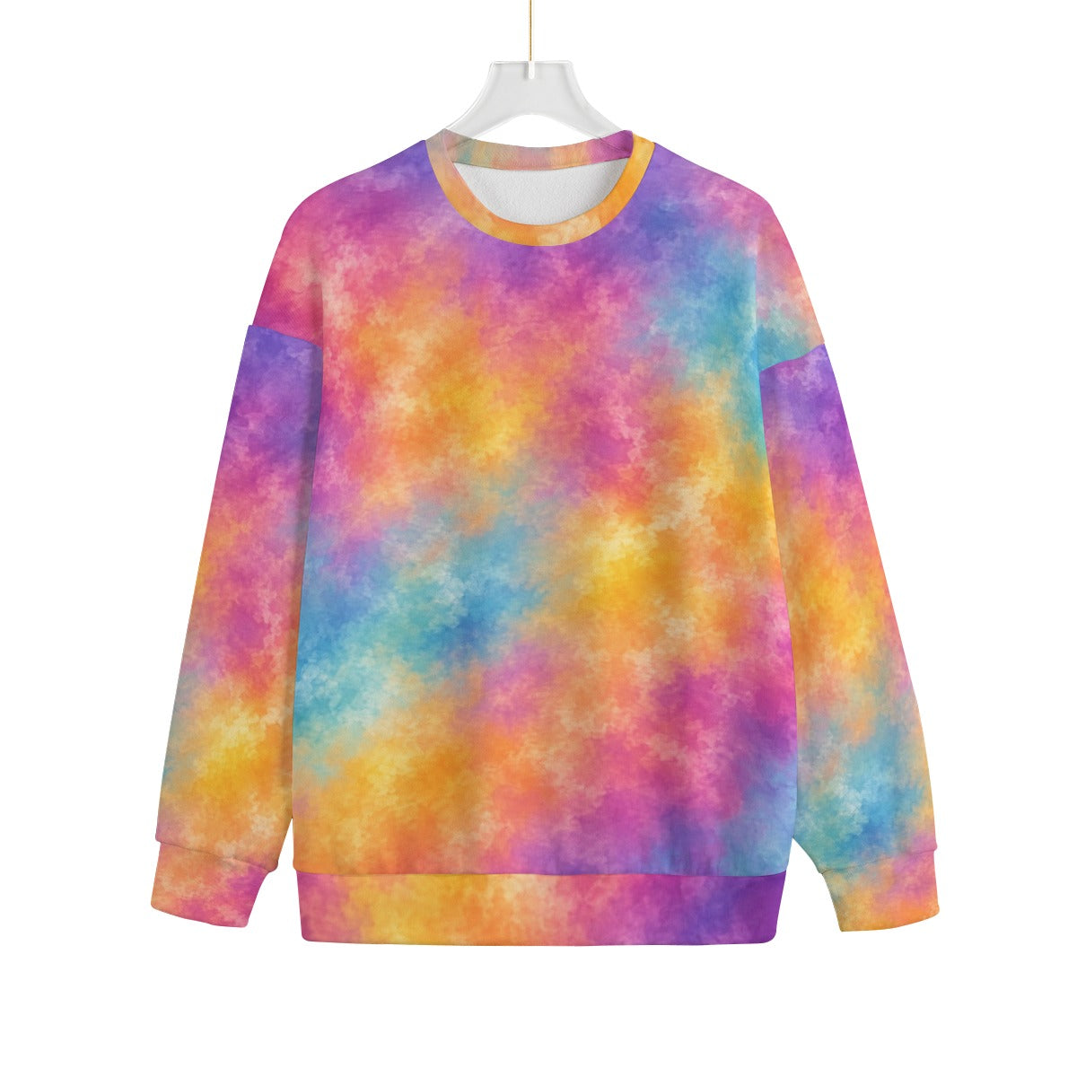 Unisex Drop-shoulder Knitted Fleece Sweater - view 1