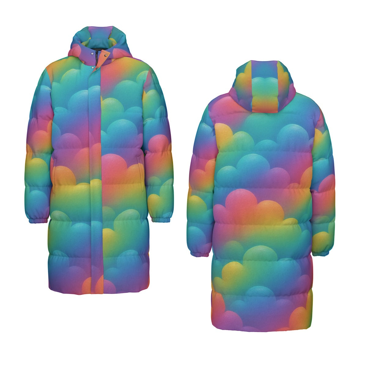 Unisex Long Down Jacket