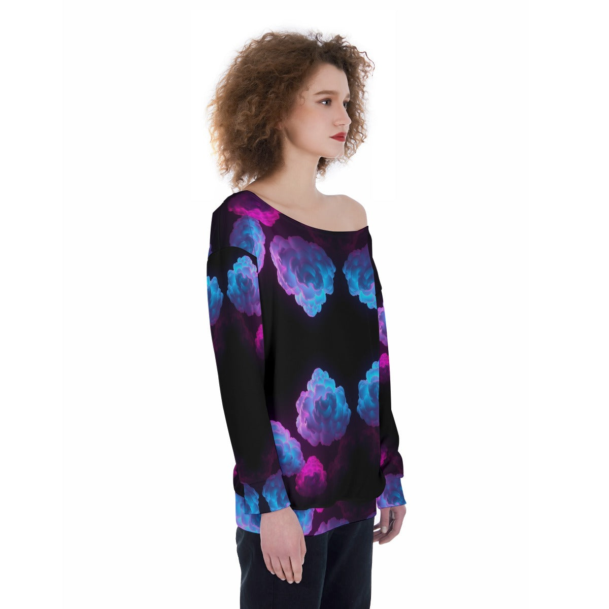 Women's Off-Shoulder Sweatshirt