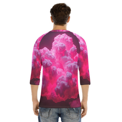 Men's Bracelet Sleeve T-shirt With Button Closure - view 4