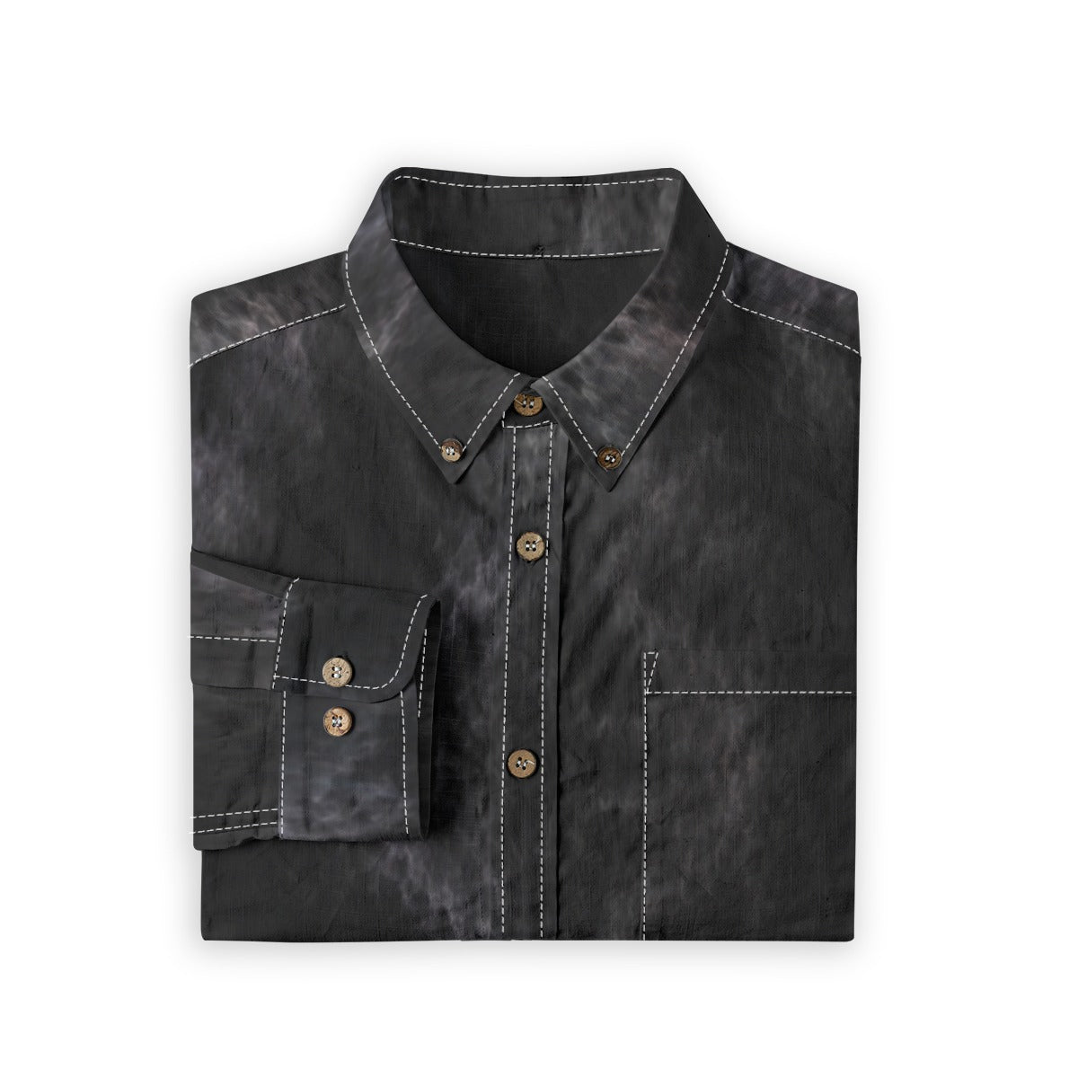 Men's Casual Lapel Long Sleeve Shirt|125GSM Cotton