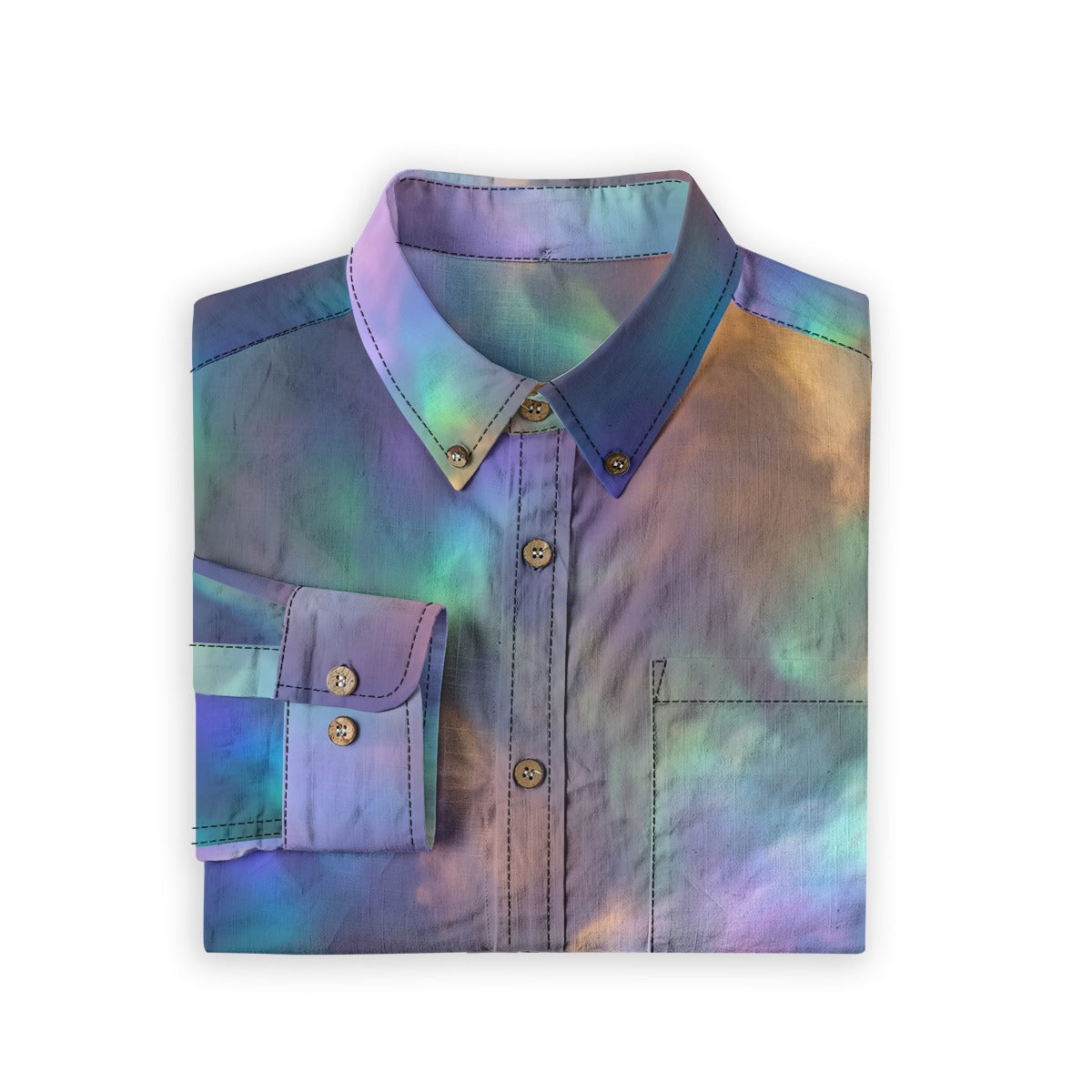 Men's Casual Lapel Long Sleeve Shirt|125GSM Cotton