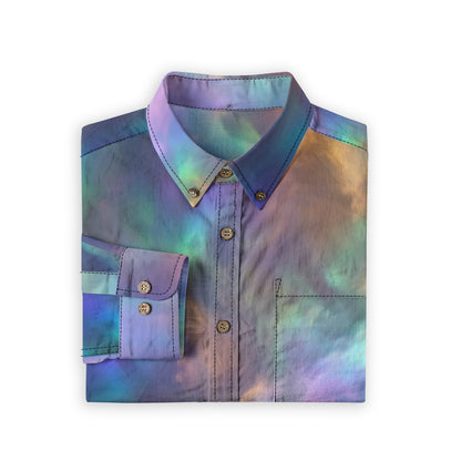 Men's Casual Lapel Long Sleeve Shirt|125GSM Cotton