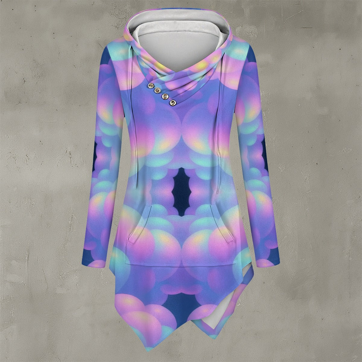 Women's Asymmetric Hem Hoodie