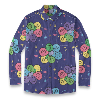 Men's Casual Lapel Long Sleeve Shirt|125GSM Cotton