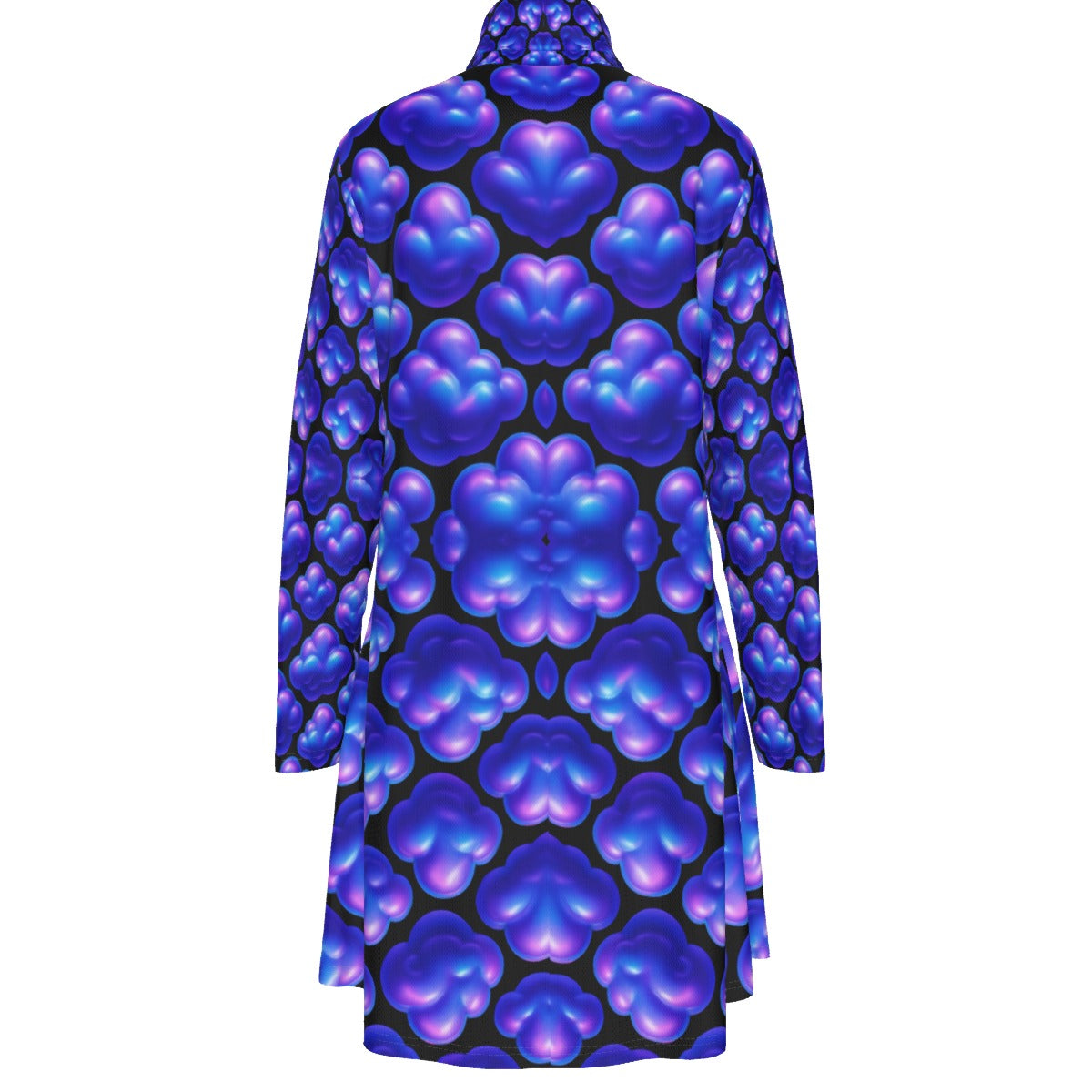 Women's High Neck Dress With Long Sleeve