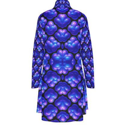 Women's High Neck Dress With Long Sleeve