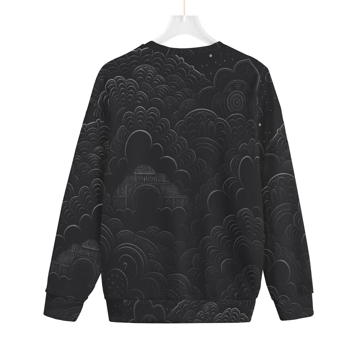 Unisex Drop-shoulder Knitted Fleece Sweater - view 2