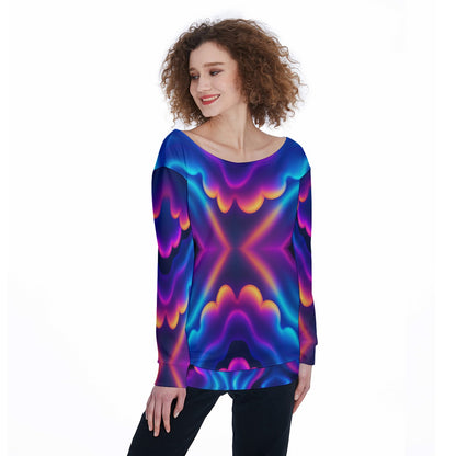 Women's Off-Shoulder Sweatshirt
