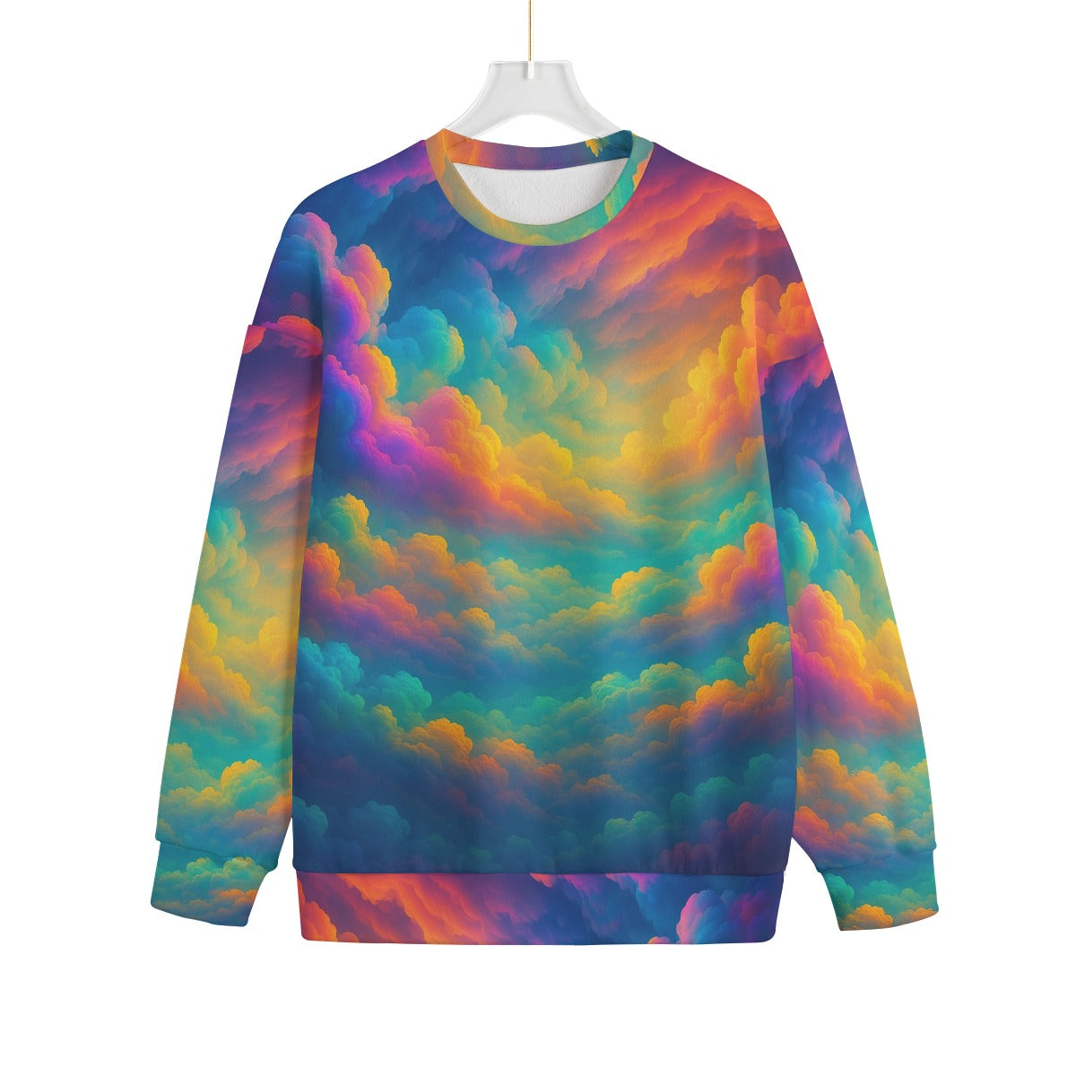 Unisex Drop-shoulder Knitted Fleece Sweater - view 1