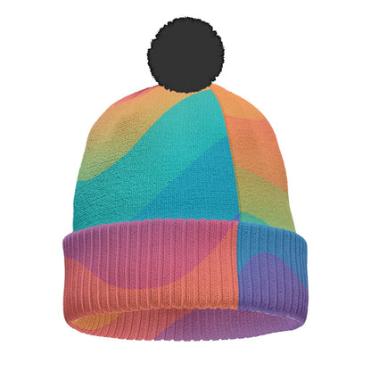 Unisex Knitted Hat With Pom-Pom