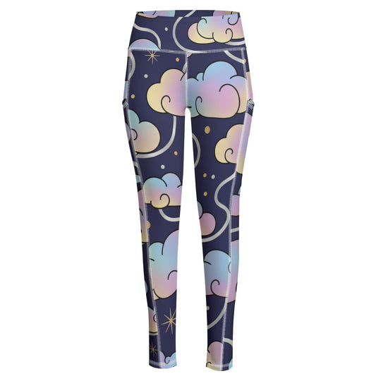 Functional Women's Yoga Leggings With Side Pockets|210GSM