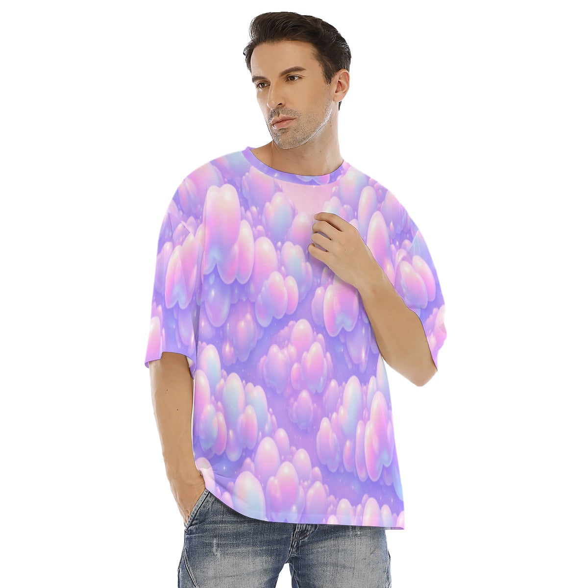 Men's Drop Shoulder T-shirt With Short Sleeve