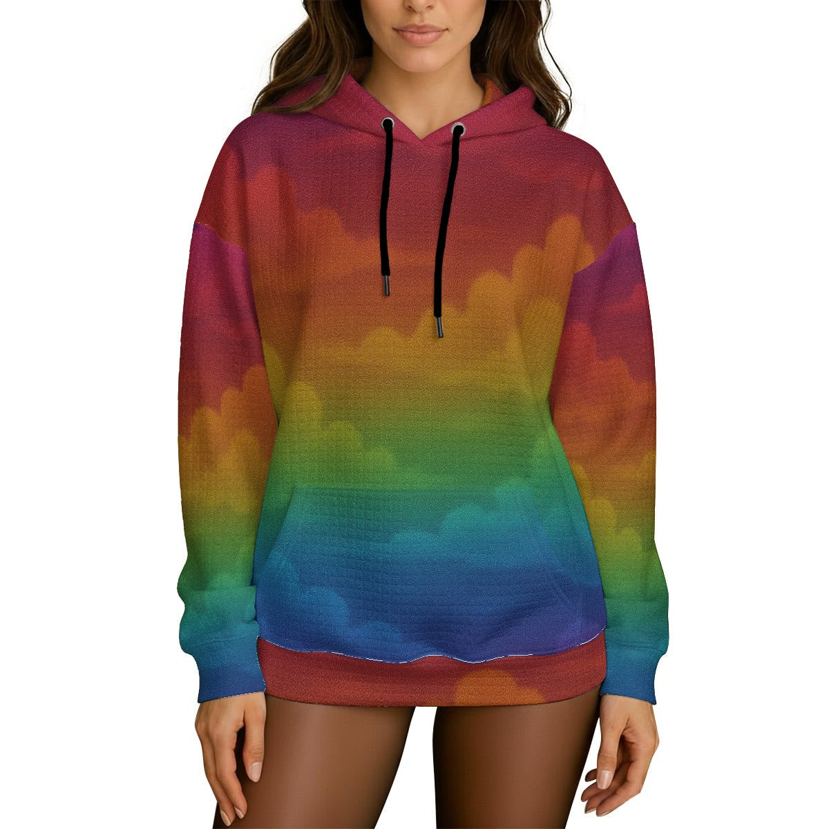 Women's Thick Waffle Knit Hoodie