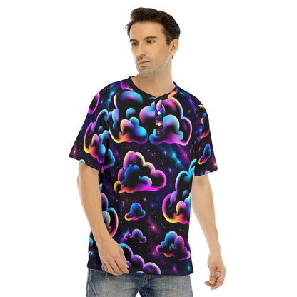 Men's Raglan Sleeve T-shirt With Button Closure