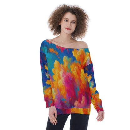 Women's Off-Shoulder Sweatshirt
